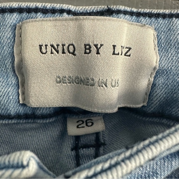 Litz Jeans Bell Bottoms Blue Hippie Casual 70s Boho Denim Mid Rise Flare Size 26 - Picture 7 of 10